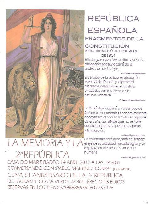 festa republicana en Ribadeo