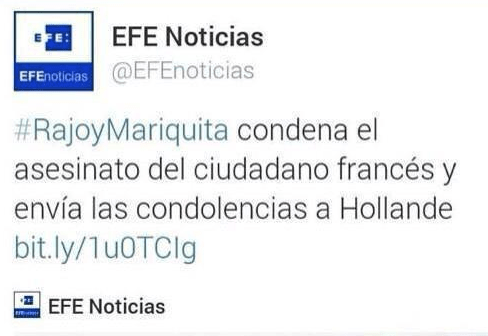 #RajoyMariquita Agencia EFE