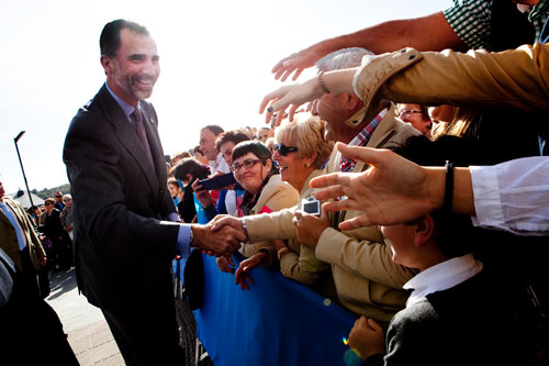 Felipe VI en Boal. 25 de octubre de 2014. © Miki López/La Nueva España