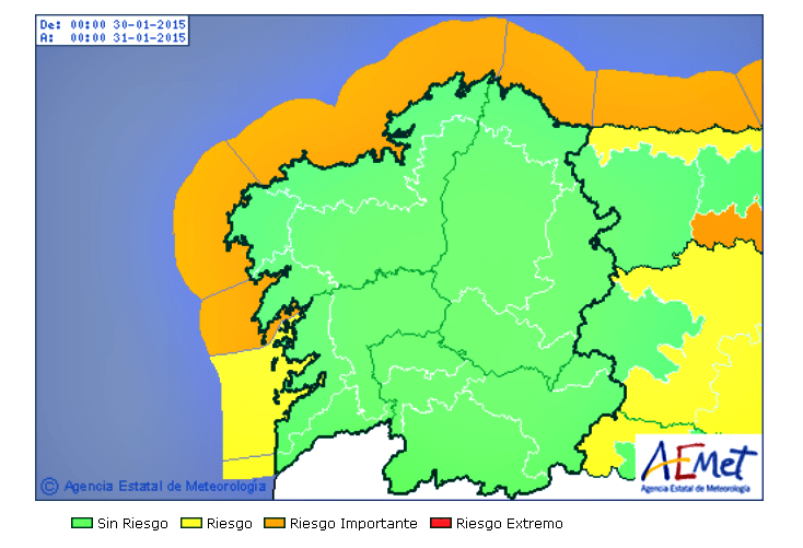 alerta naranja galicia
