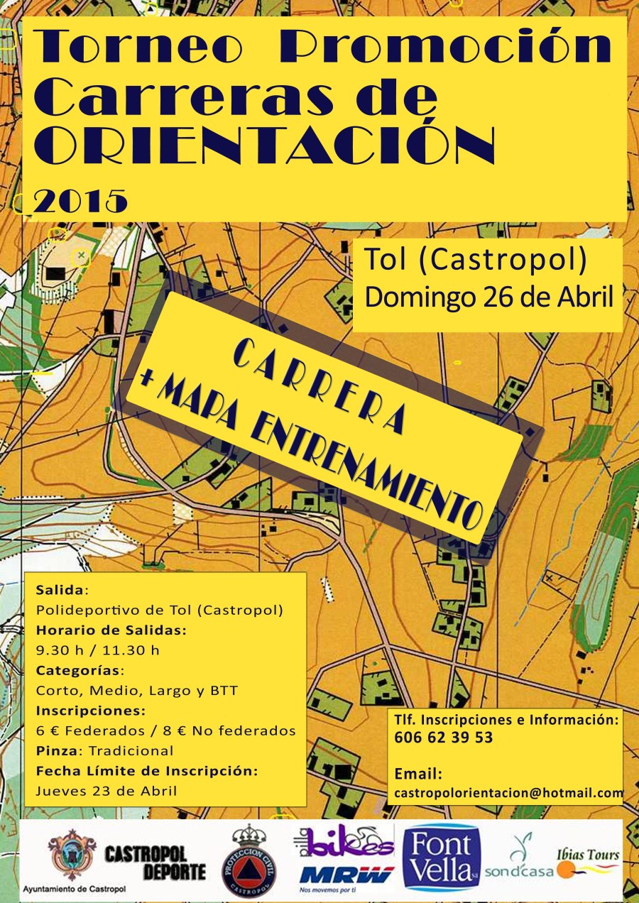 cartel Orientacion y entreno