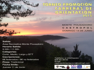 ORIENTACIÓN Pousadoiro 2015