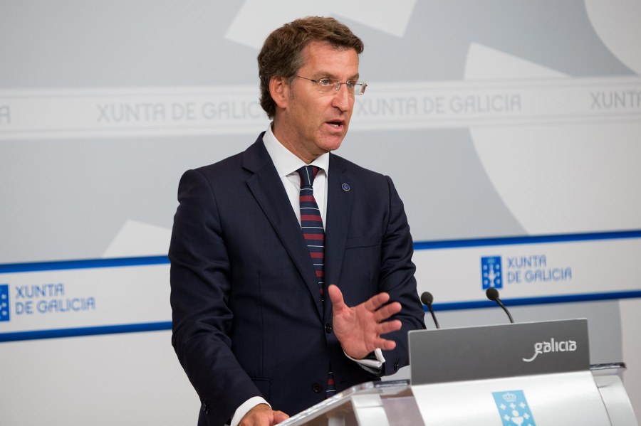 Alberto Núñez Feijóo comparecerá en rolda de prensa para dar conta dos asuntos tratados na reunión do Consello. Na sala de prensa de Consello. foto xoán crespo 03/09/15