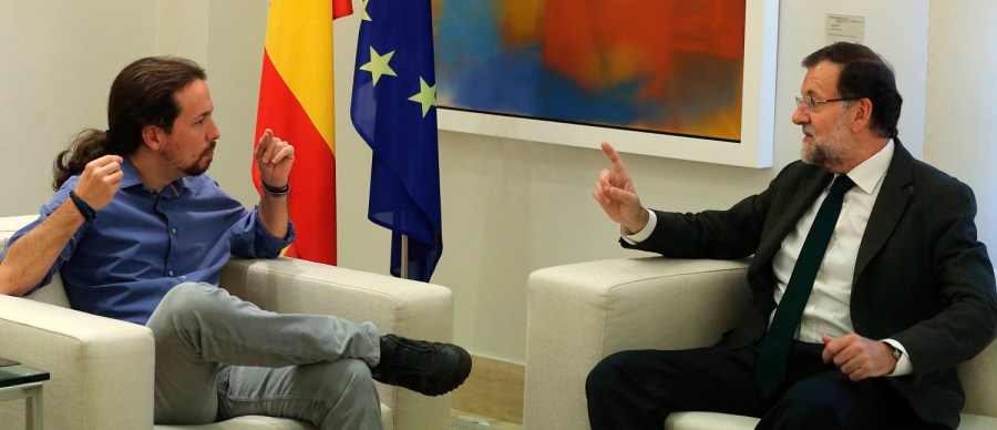 RAJOY RECIBE A PBALO IGLESIAS EN LA MONCLOA