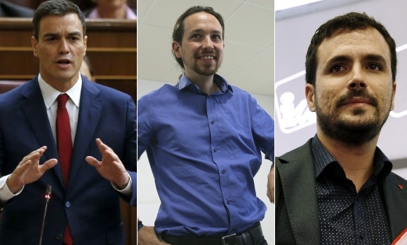 pedrosanchez-pabloiglesias-albertogarzon