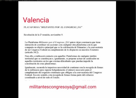 valenciaplataformaprimercomunicado