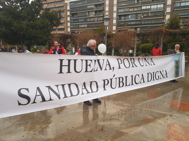 Manifestantes llegados desde la provincia de Huelva . / Jesús Arincón - Digital Sevilla