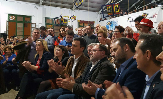 El exsecretario general del PSOE, Pedro Sánchez, en Castellón