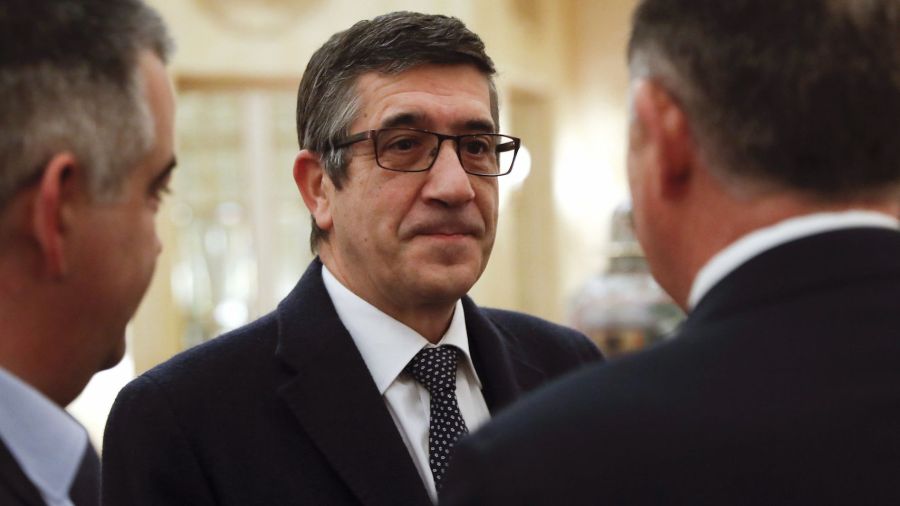 Patxi López, en un hotel de Madrid en el que presentó detalles de su proyecto.